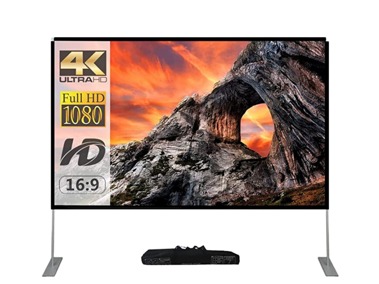 100 inch Indoor Projector Screen w/stand