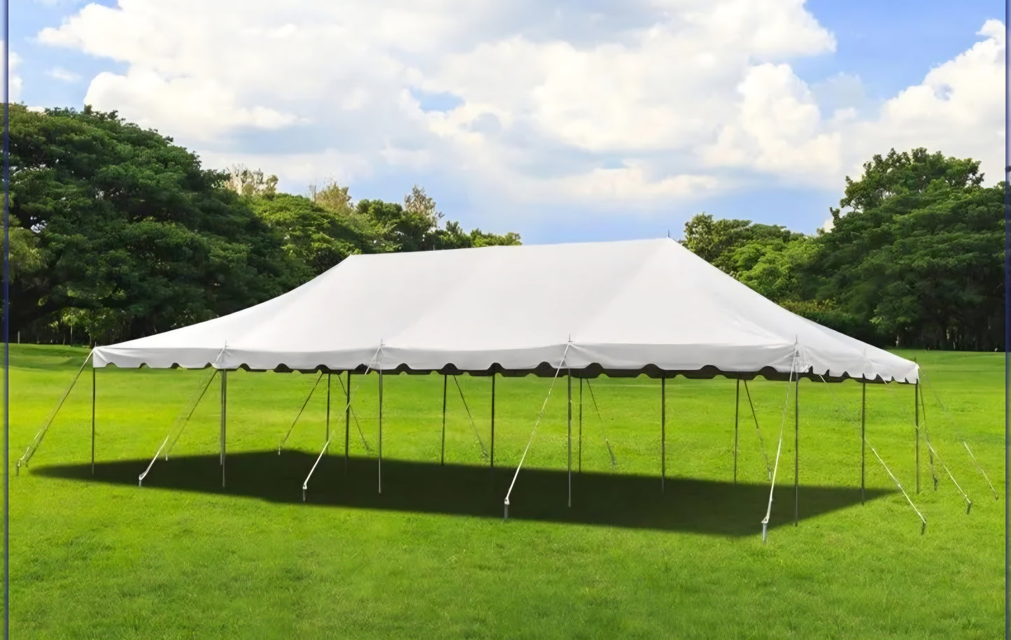 20' x 40' Premium Canopy Pole Party Tent - White