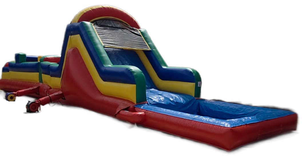 38 ft. Obstacle Course with pool