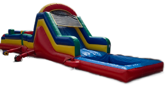 38 ft. Obstacle Course with pool