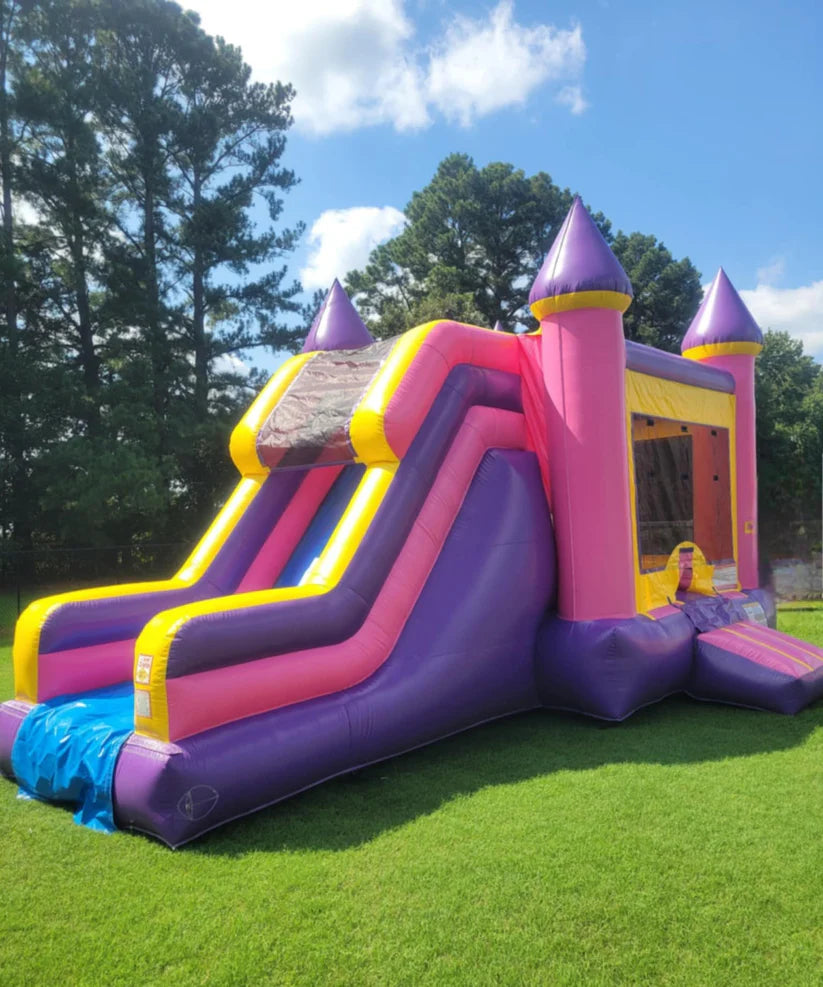 Pink Cloud Combo Slide with Pool