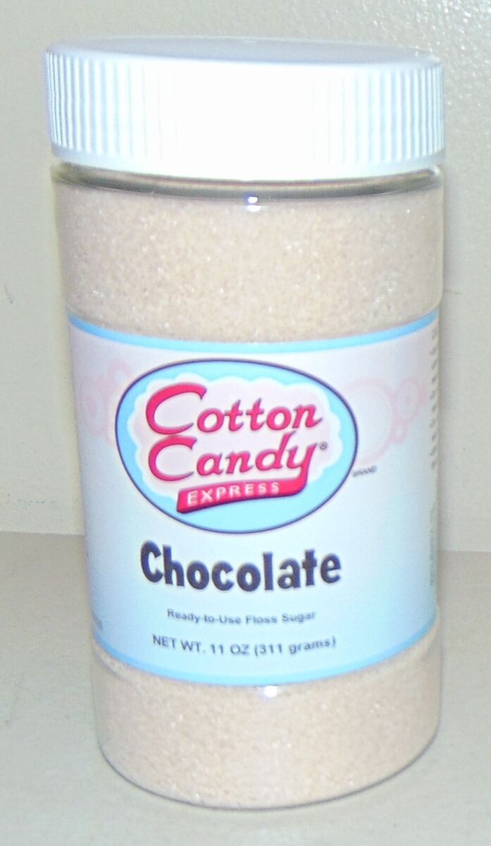 Chocolate Cotton Candy Floss Sugar Jar (11oz)