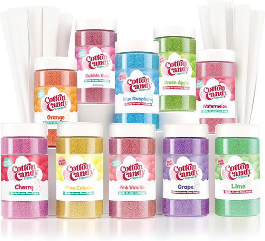 Cotton Candy Floss Sugar Jar (11oz) each