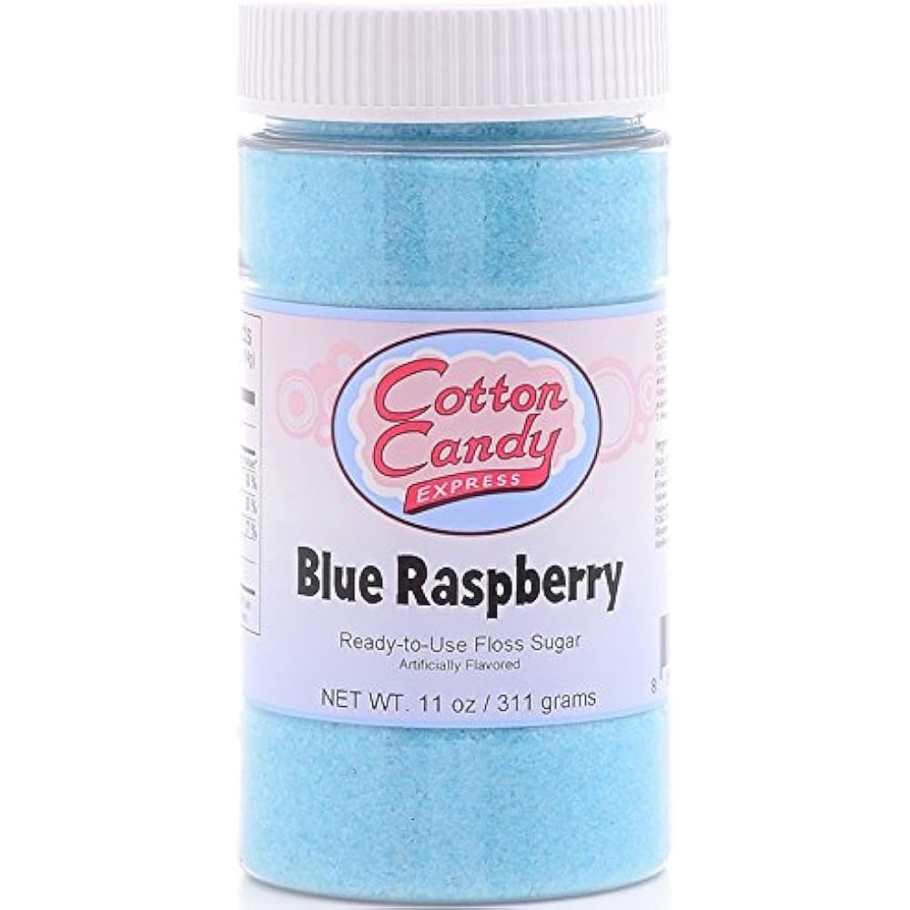 Blue Raspberry Cotton Candy Floss Sugar Jar (11oz)